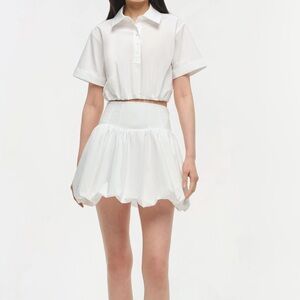 Simkhai Pippa Bubble Mini Skirt